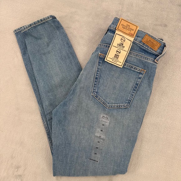 Polo Ralph Lauren Denim - Polo Ralph Lauren High Rise Skinny Jeans Womens 29R Medium Wash Blue Denim NWT
